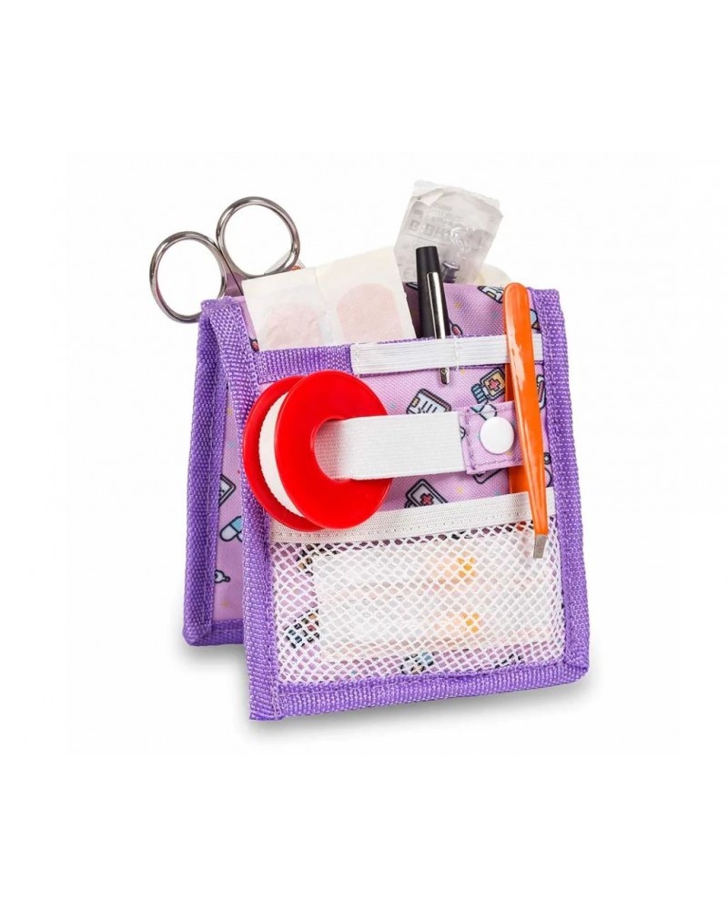 Organizador de enfermería con estampado decorativo para el bolsillo de la bata o pijama sanitario.