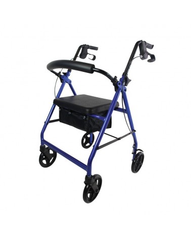 Andador Rollator de 4 Ruedas de Aluminio