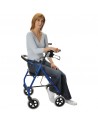 Andador Rollator de 4 Ruedas de Aluminio