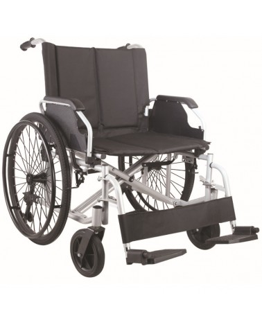 Silla de Ruedas de Acero Bariátrica Hasta 235 kg