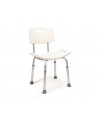 Silla de Baño con Respaldo Regulable | Antideslizante, Altura Individual