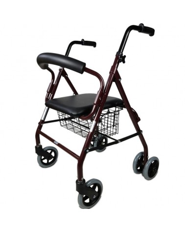 Andador para Ancianos de Aluminio Plegable