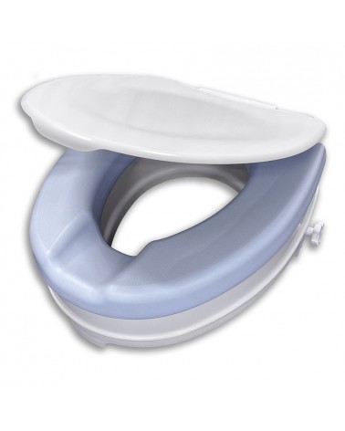 Asiento Elevador de WC 10 cm Blando con Tapa
