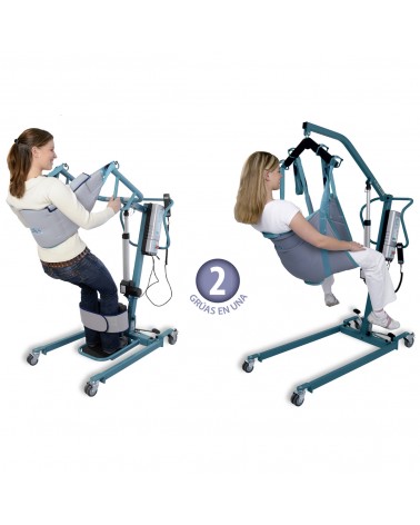Grúa de Bipedestación y Traslado Convertible Duo