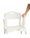 Silla de Ducha y WC Acolchada 4 en 1