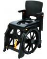 Silla Wheelable de Ducha e Inodoro Autopropulsable y Plegable