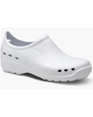 Zapato Profesional Zuecos Flotante Shoes Feliz Caminar Blanco