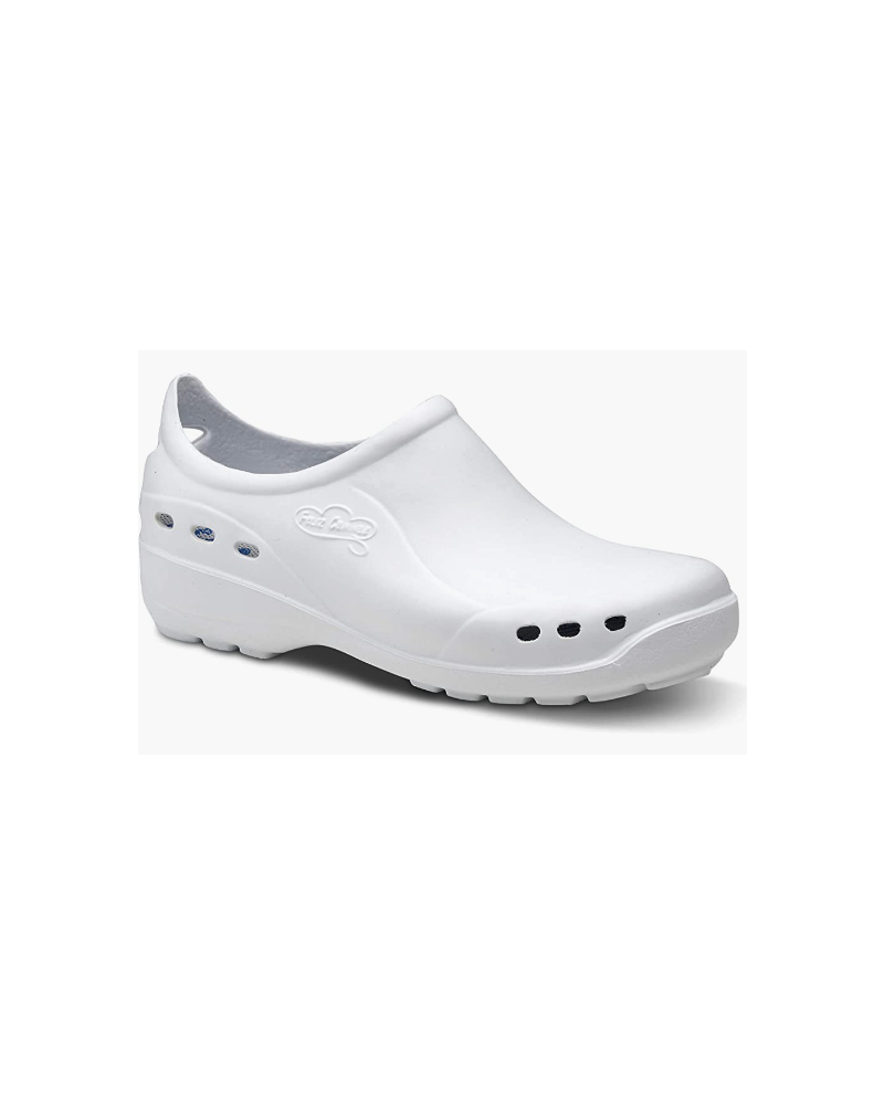 Zapato Profesional Zuecos Flotante Shoes Feliz Caminar Blanco