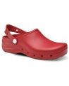 Zueco Flotante Zapato Laboral con Plantilla Transpirable Rojo
