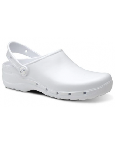 Zueco Flotante Zapato Laboral con Plantilla Transpirable Blanco
