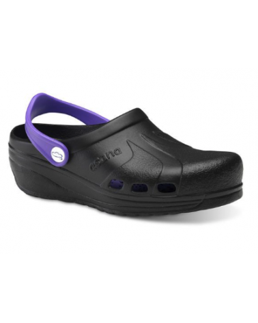 Zueco Asana Zapato Profesional Ligero Negro