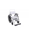 Silla de Ducha y WC de Aluminio con Ruedas Grandes