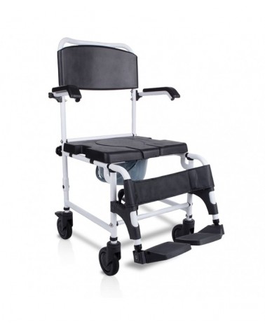 Silla Inodoro y Ducha con Reposapiés
