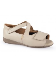 Sandalia para Diabética Beige