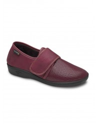 Calzado con Velcro burdeo