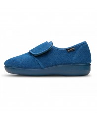 Zapatilla de Tejido Suave y Blando azul