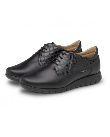 Zapato de Mujer con Cremallera y Cordones