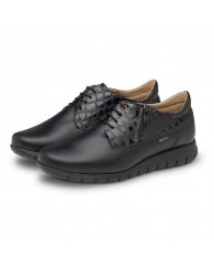 Zapato de Mujer con Cremallera y Cordones