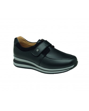 Zapato con Cierre de Velcro Señora Negro