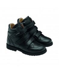 Bota Infantil de Horma Orto con Cierre de Velcro - Color Negro