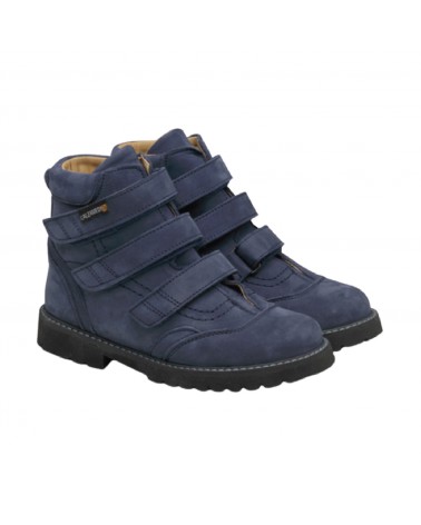 Bota Infantil de Horma Orto con Cierre de Velcro Azul