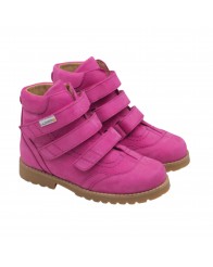 Bota Infantil de Horma Orto con Cierre de Velcro Rosa