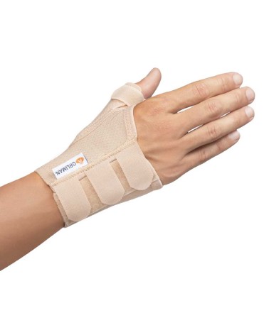 Muñequera Elástica de Pulgar Abierta con Férula