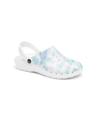 Calzado Zueco Laboral con Estampado Waterflower