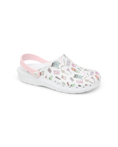 Zuecos con Estampado para Enfermera
