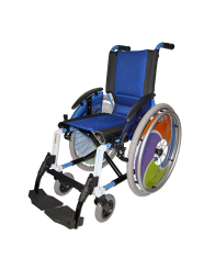 Silla de Ruedas Plegable Infantil Line Azul