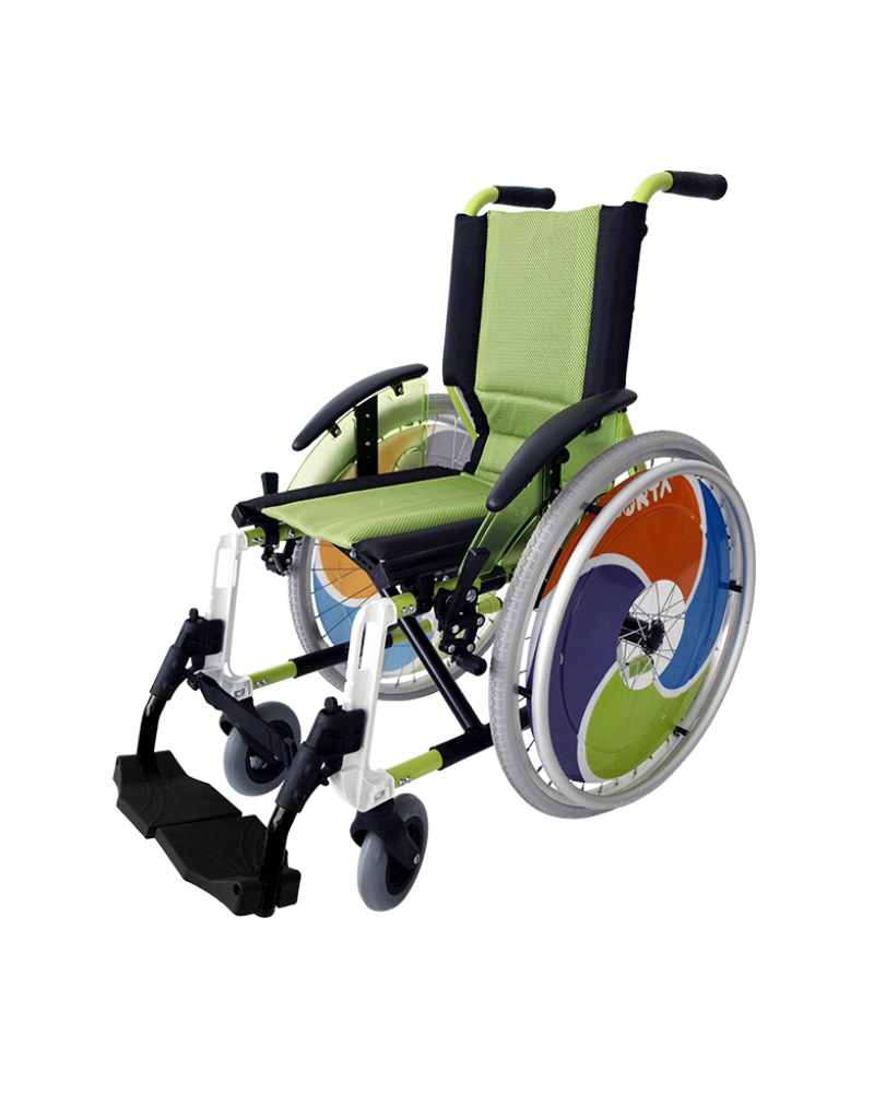 Silla de Ruedas Plegable Infantil Line Pistacho