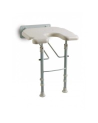 Asiento de ducha abatible con patas