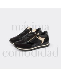 Zapatilla de Mujer con Cremallera Lateral