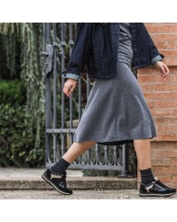 Zapatilla de Mujer con Cremallera Lateral