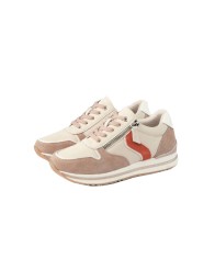 Zapatillas de Mujer con Cremallera Beige