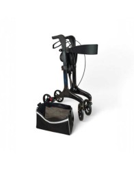 andador rollator de fibra de carbono con bolsa extraíble
de gran capacidad
