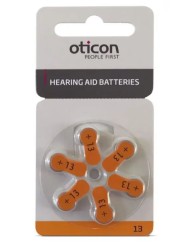 Blister de Pilas para Audífonos Naranaja Oticon