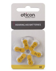 Blíster Pilas para Audífonos Amarillo Oticon