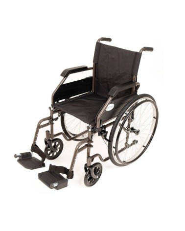 Silla de Ruedas de Acero Plegable Rambla
