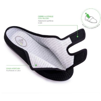Zapatilla Destalonada Unisex Plantilla Extraíble Edemas T. 36-48