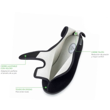 Calzado ortopédico sin costuras modelo Hank de doble velcro para pie diabético, heridas y úlceras.
