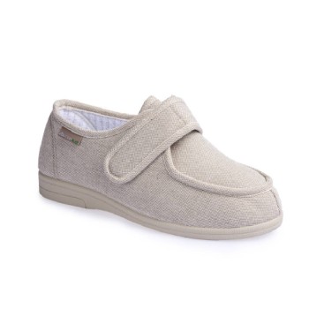 Zapato terapéutico unisex Wallaby, cerrado con velcro, para ancho adicional, metatarsalgia y plantilla extraíble.