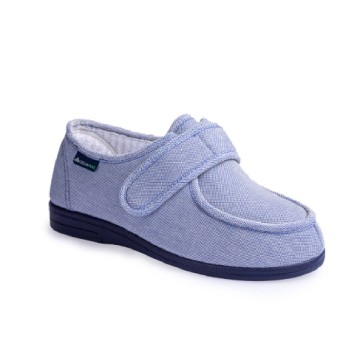 Zapato terapéutico unisex Wallaby, cerrado con velcro, para ancho adicional, metatarsalgia y plantilla extraíble.