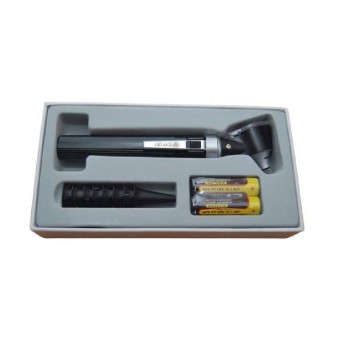 Otoscopio Spengler Smartlight color negro con iluminación Xenón/Halógeno, lupa de 3 aumentos.