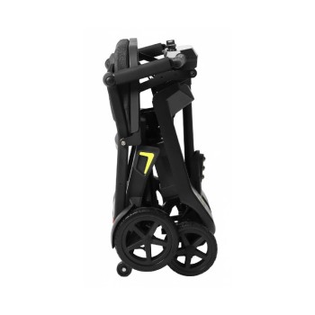 Scooter eléctrico Teyder ZHIK plegable de color negro, destacando su diseño moderno y compacto para el transporte.