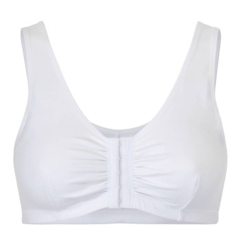 Sujetador de descanso post-operatorio Leisure BH 110 de algodón con cierre delantero y espalda alta.