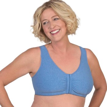 Sujetador de descanso post-operatorio Leisure BH 110 de algodón con cierre delantero y espalda alta.