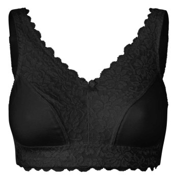Bustier para prótesis de mama Embrace 503 de algodón, con encaje elástico en el escote.