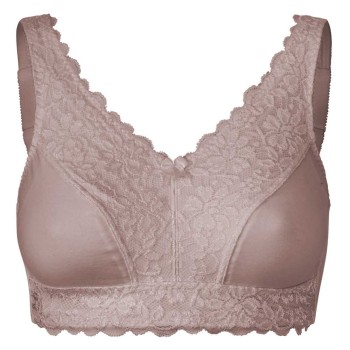 Bustier para prótesis de mama Embrace 503 de algodón, con encaje elástico en el escote.