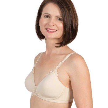 Sujetador para prótesis Petit T-Shirt 105 de copa moldeada con relleno, diseñado para usar con camisetas.